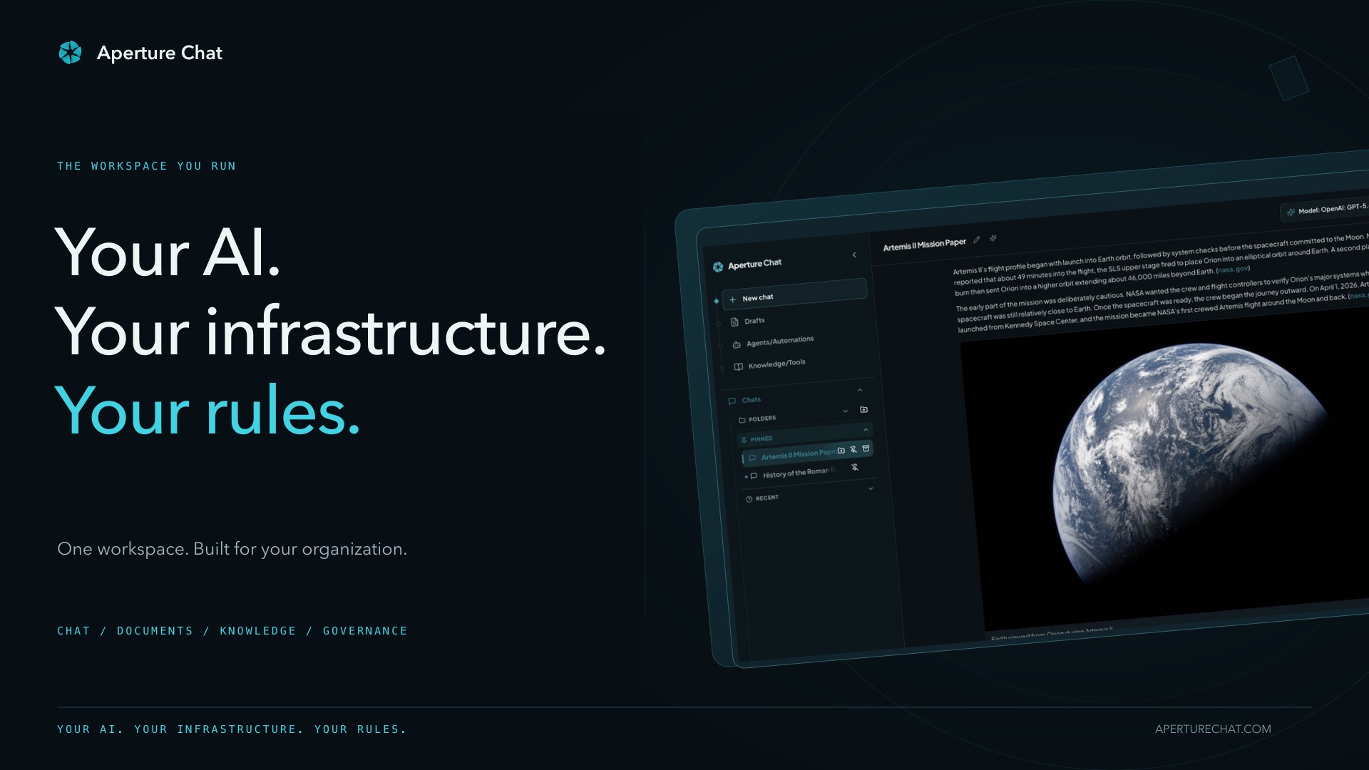 Aperture Chat product film